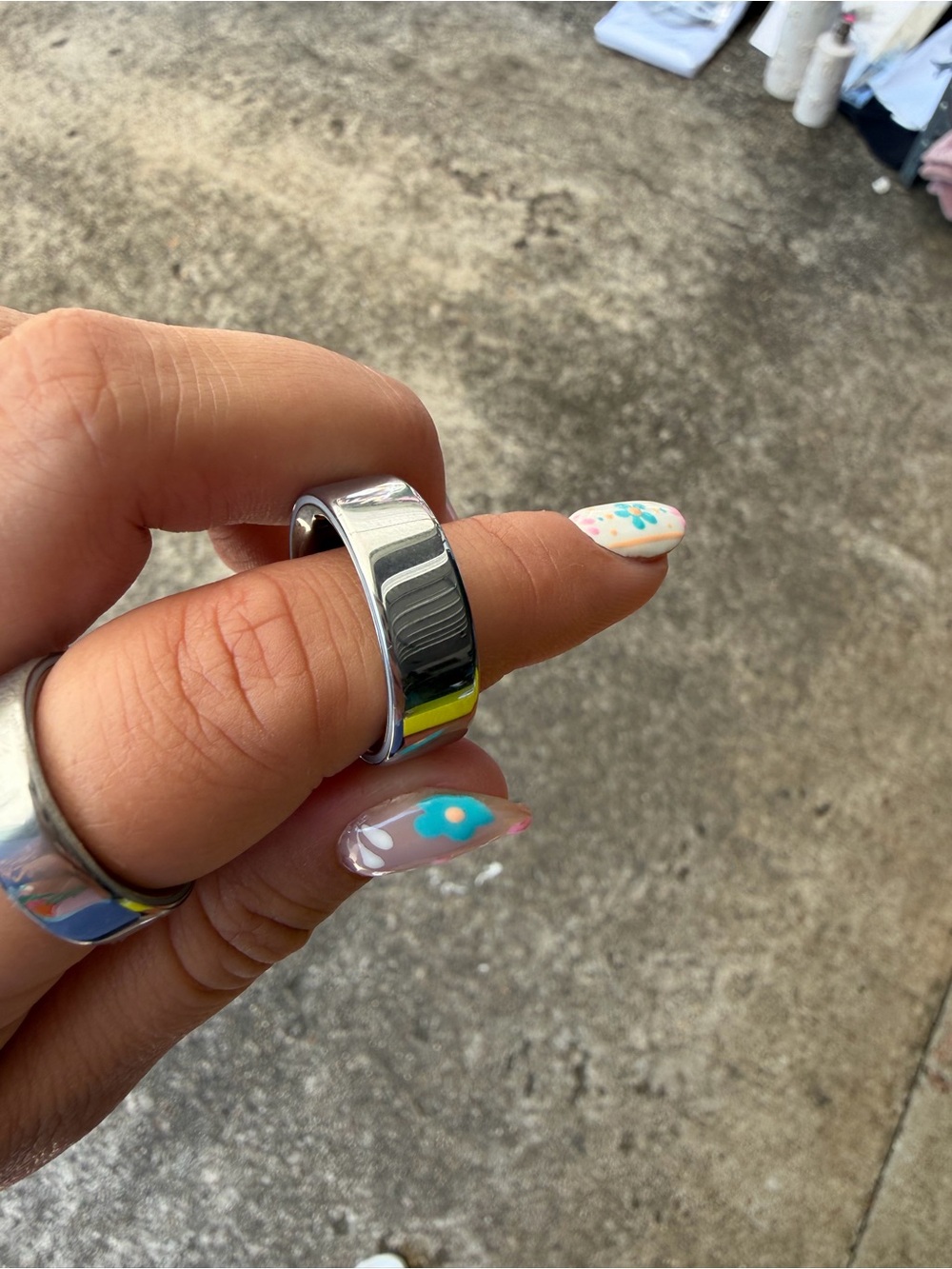 Oura Silver Reflective Smart Ring